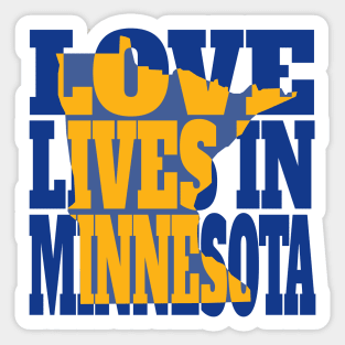 Love Lives in Minnesota Sticker